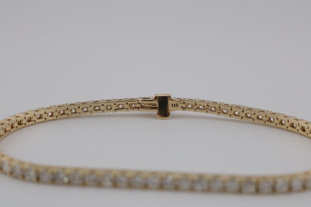 Gold Tennis Diamond Bracelet
