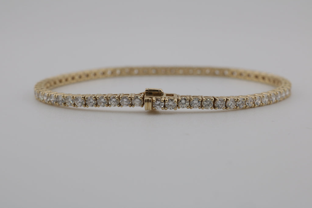 Gold Tennis Diamond Bracelet
