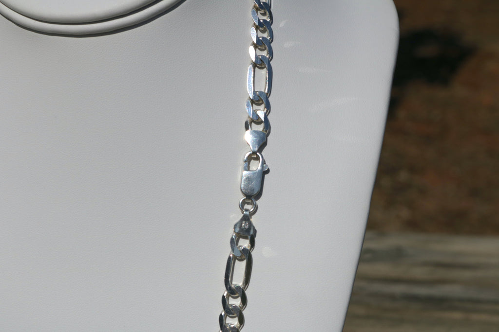 Silver Figaro Chain 40g 4.8mm