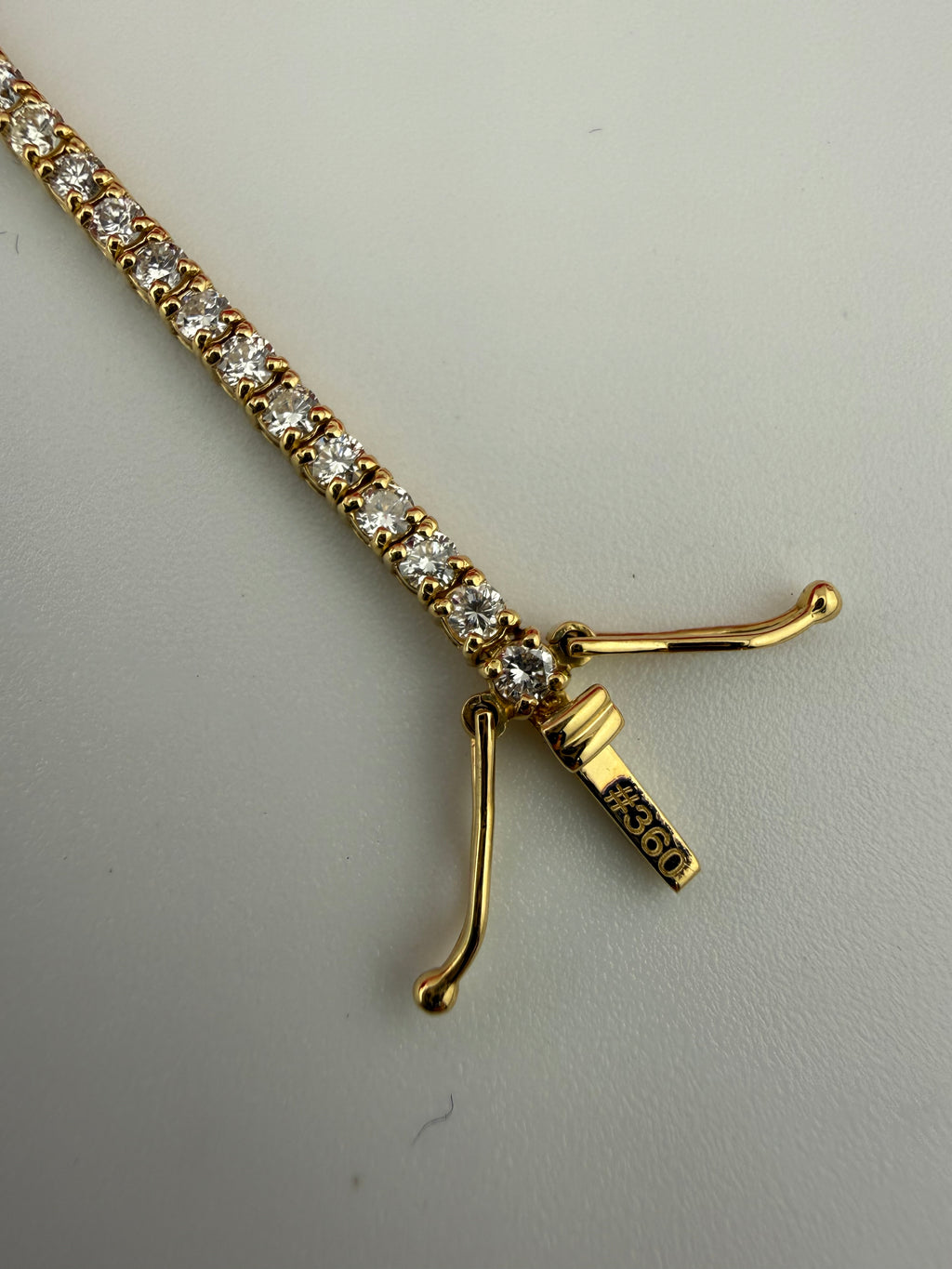 2.88 Carat Total Weight NATURAL DIAMOND Tennis Bracelet 18k Yellow Gold 4 prong set #CKTB360