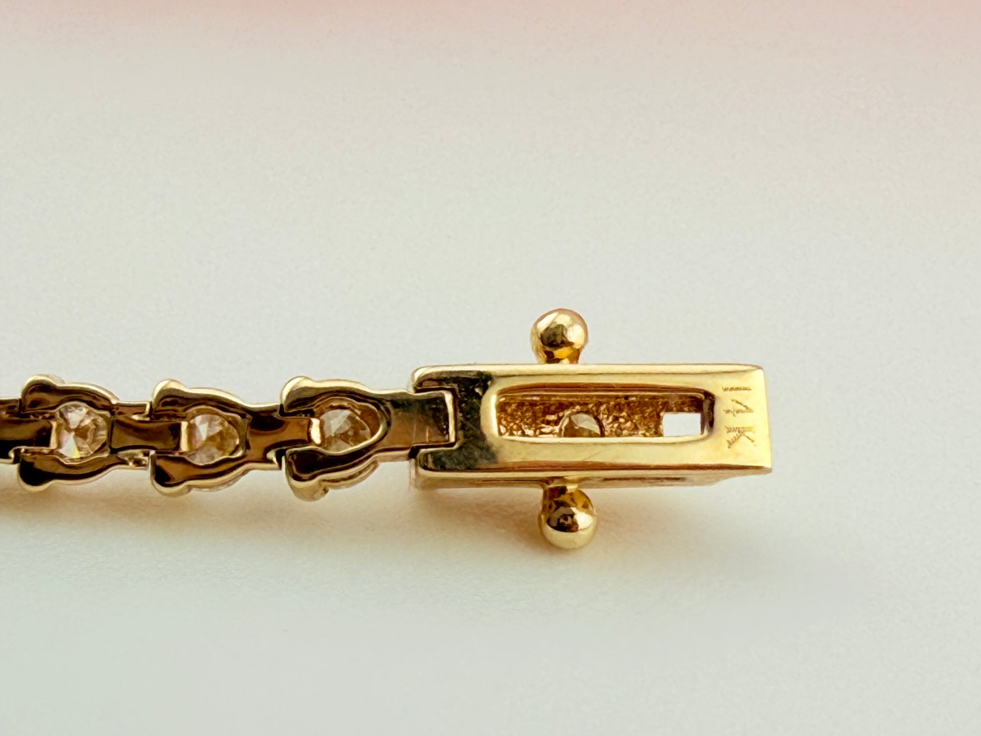 3.17 Carat Total Weight NATURAL DIAMOND Tennis Bracelet 14karat Yellow Gold 3 prong Set CKDTB#469