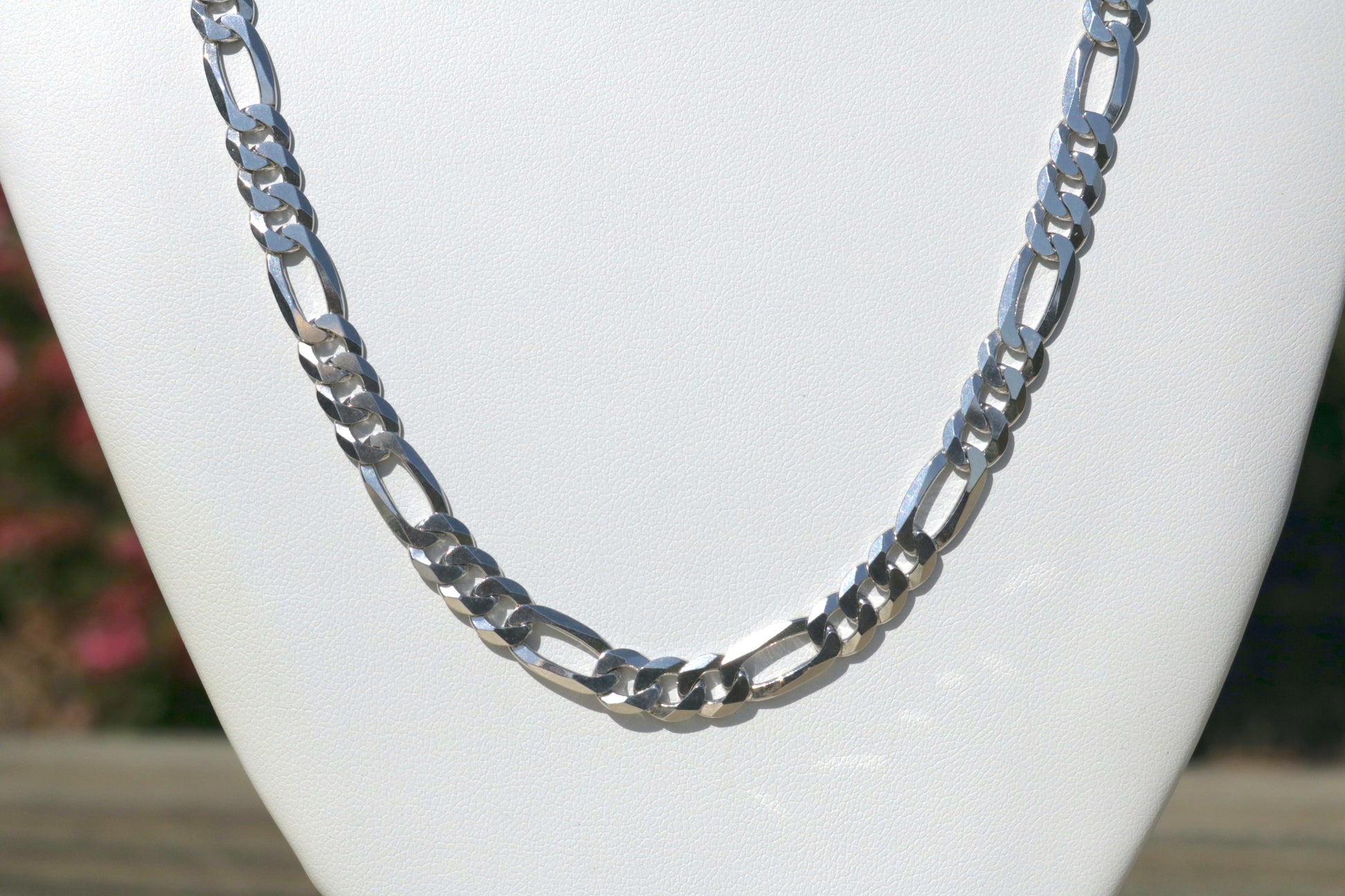 Silver Figaro Chain 26.5g 22 inch 6.8mm