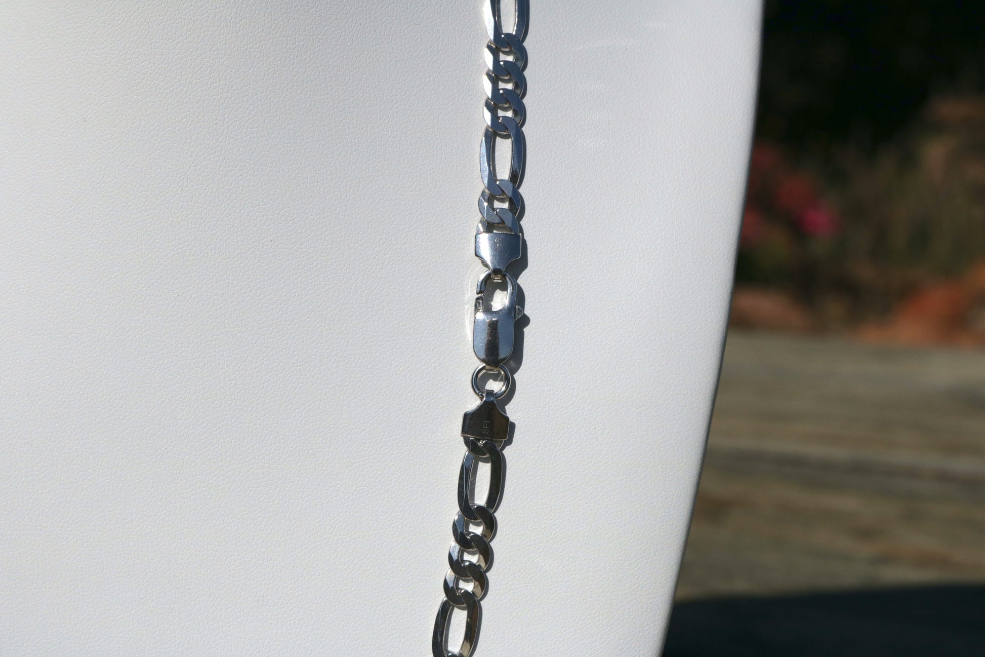 Silver Figaro Chain 26.5g 22 inch 6.8mm