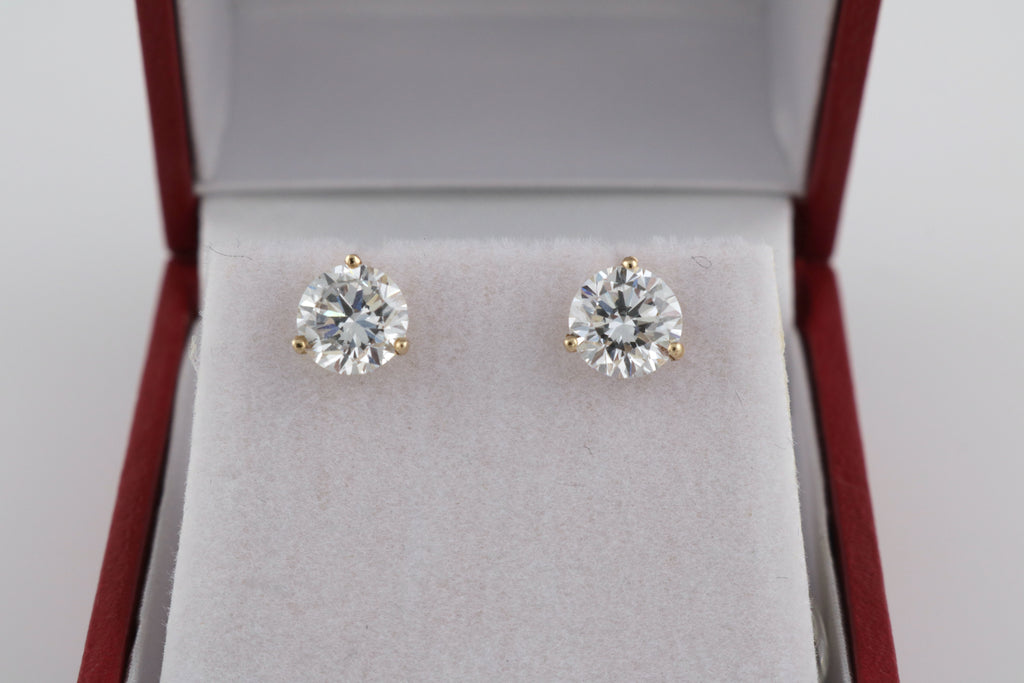 LAB Diamond Earrings 14K Gold