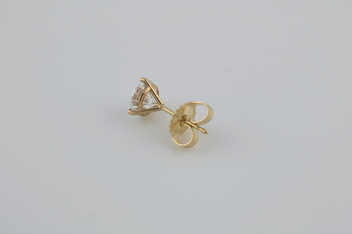2.05 ctw LAB Diamond Stud Earrings 14K Yellow Gold