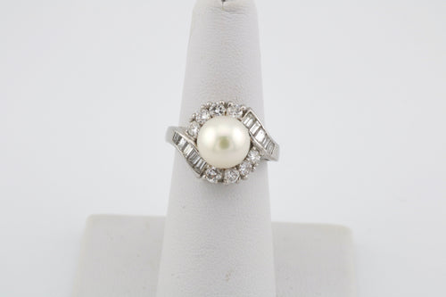 Diamond and Pearl Ring
